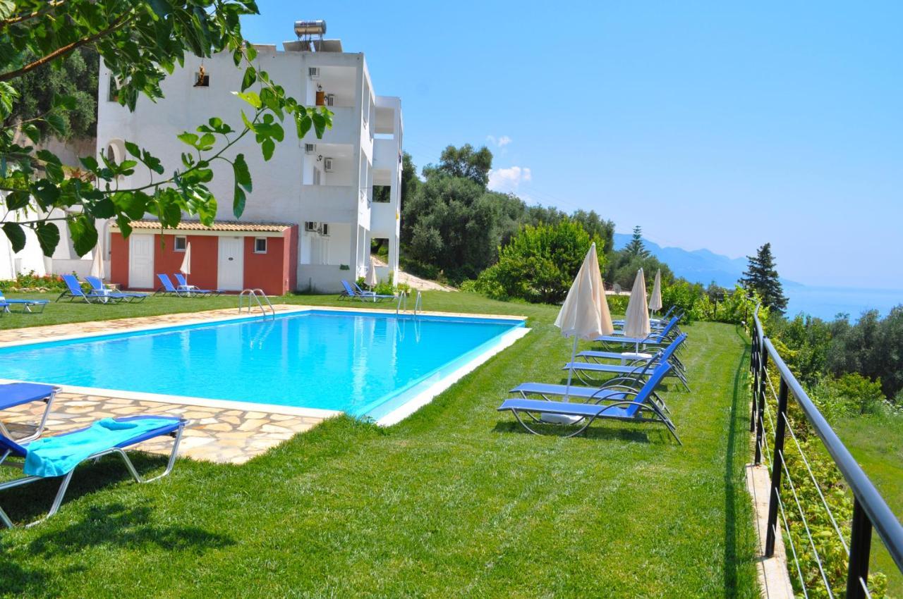 Luxury Loft Apartment With Pool - Pelekas Beach, Corfu Exterior foto